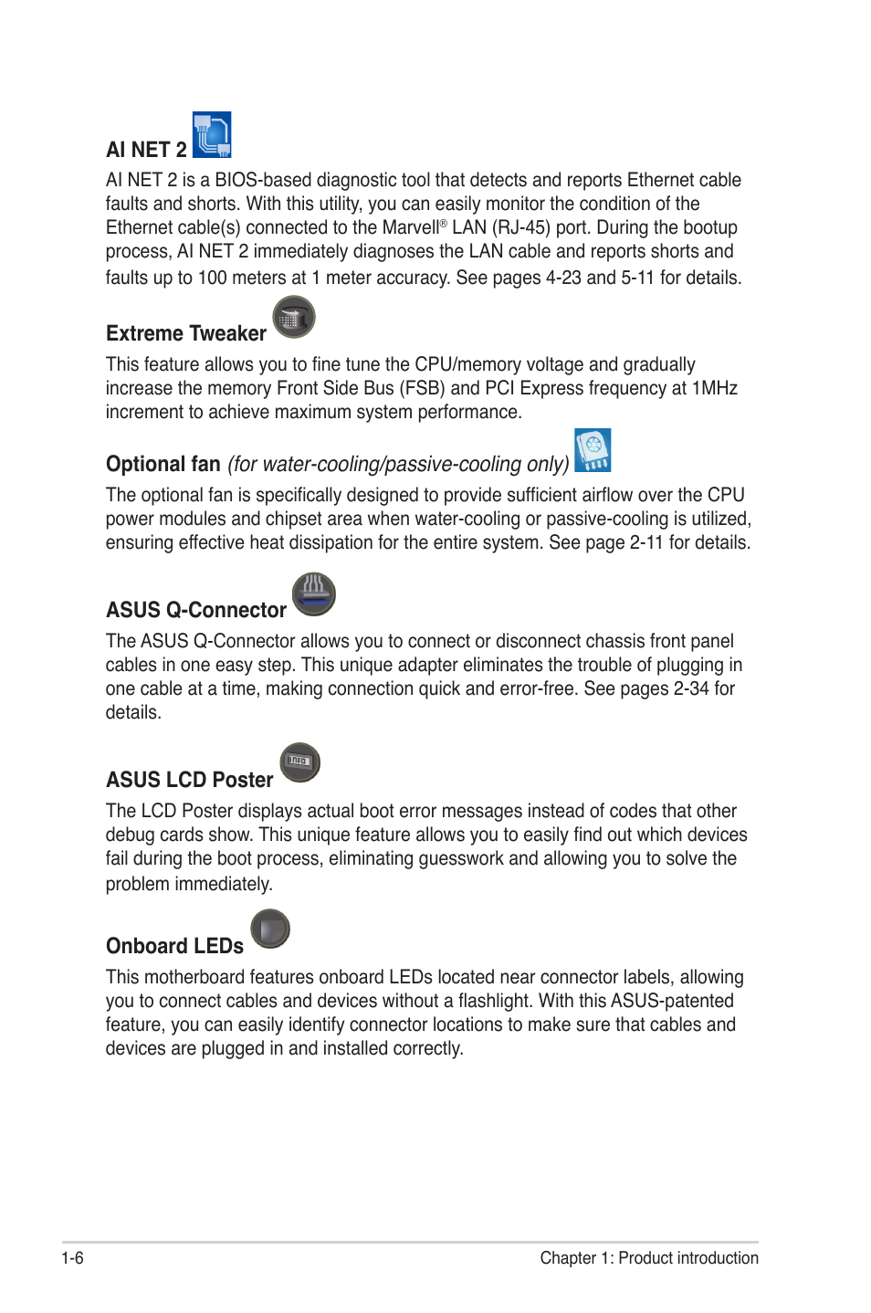 Asus CROSSHAIR E2711 User Manual | Page 22 / 174