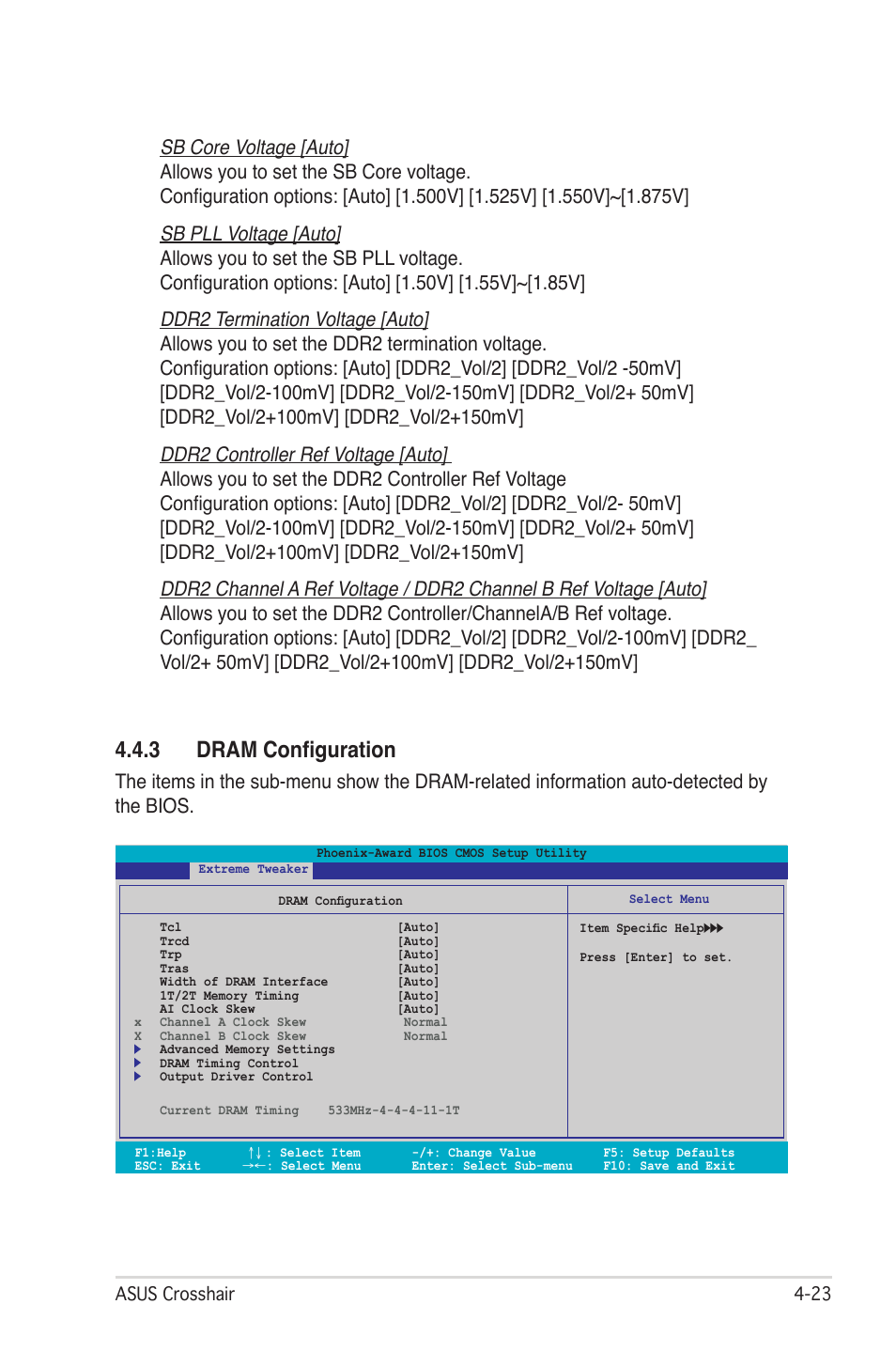 3 dram configuration | Asus CROSSHAIR E2711 User Manual | Page 91 / 174