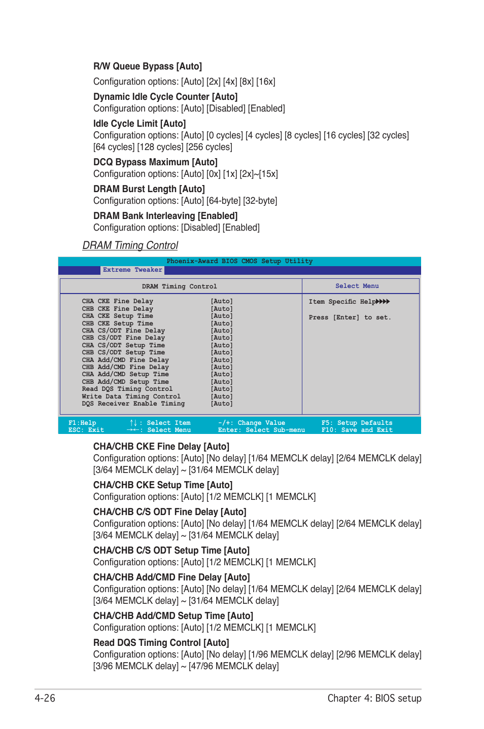 Dram timing control | Asus CROSSHAIR E2711 User Manual | Page 94 / 174