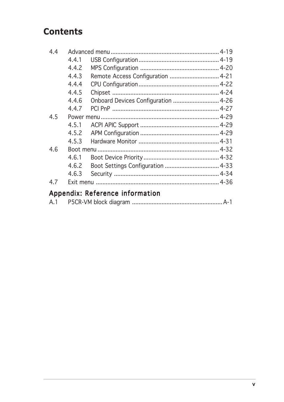 Asus Motherboard P5CR-VM User Manual | Page 5 / 102