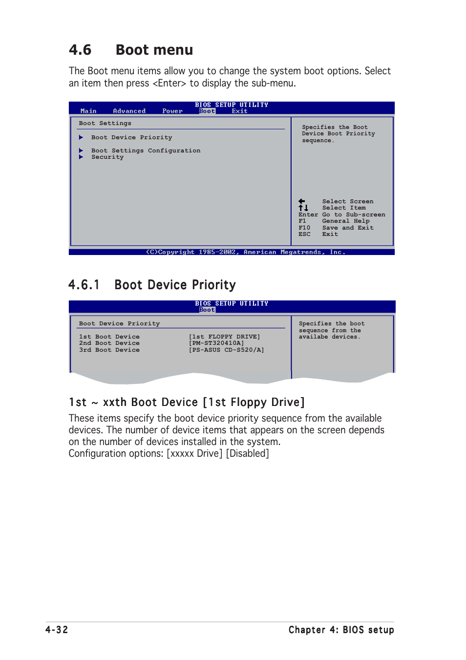 6 boot menu | Asus Motherboard P5CR-VM User Manual | Page 92 / 102