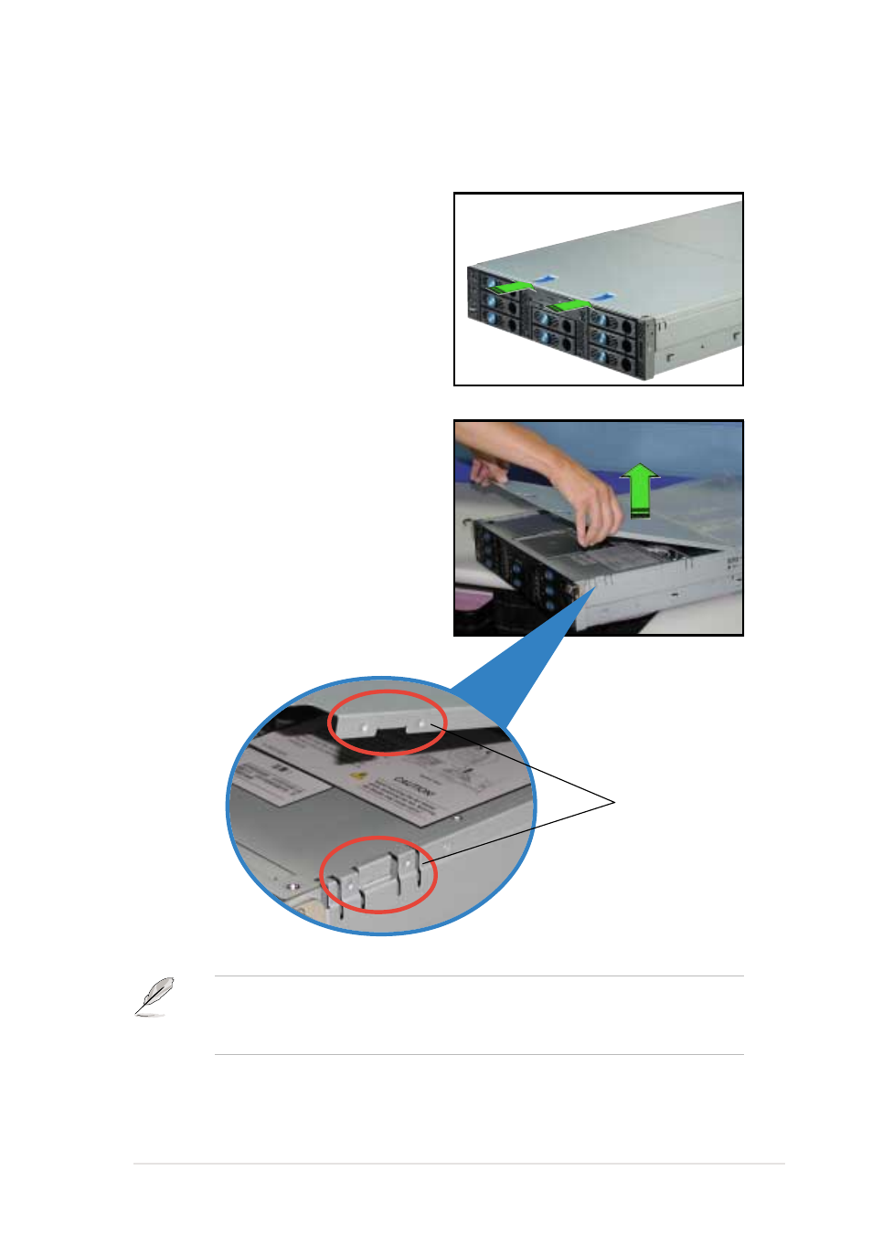 2 opening the top cover (front half) | Asus AP2400R-E1 User Manual | Page 17 / 116