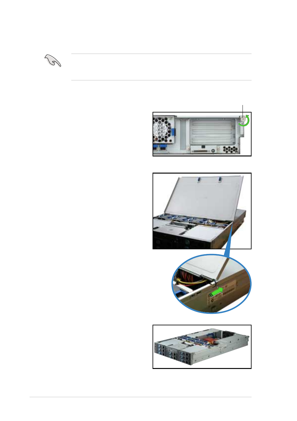 3 removing the top cover | Asus AP2400R-E1 User Manual | Page 18 / 116