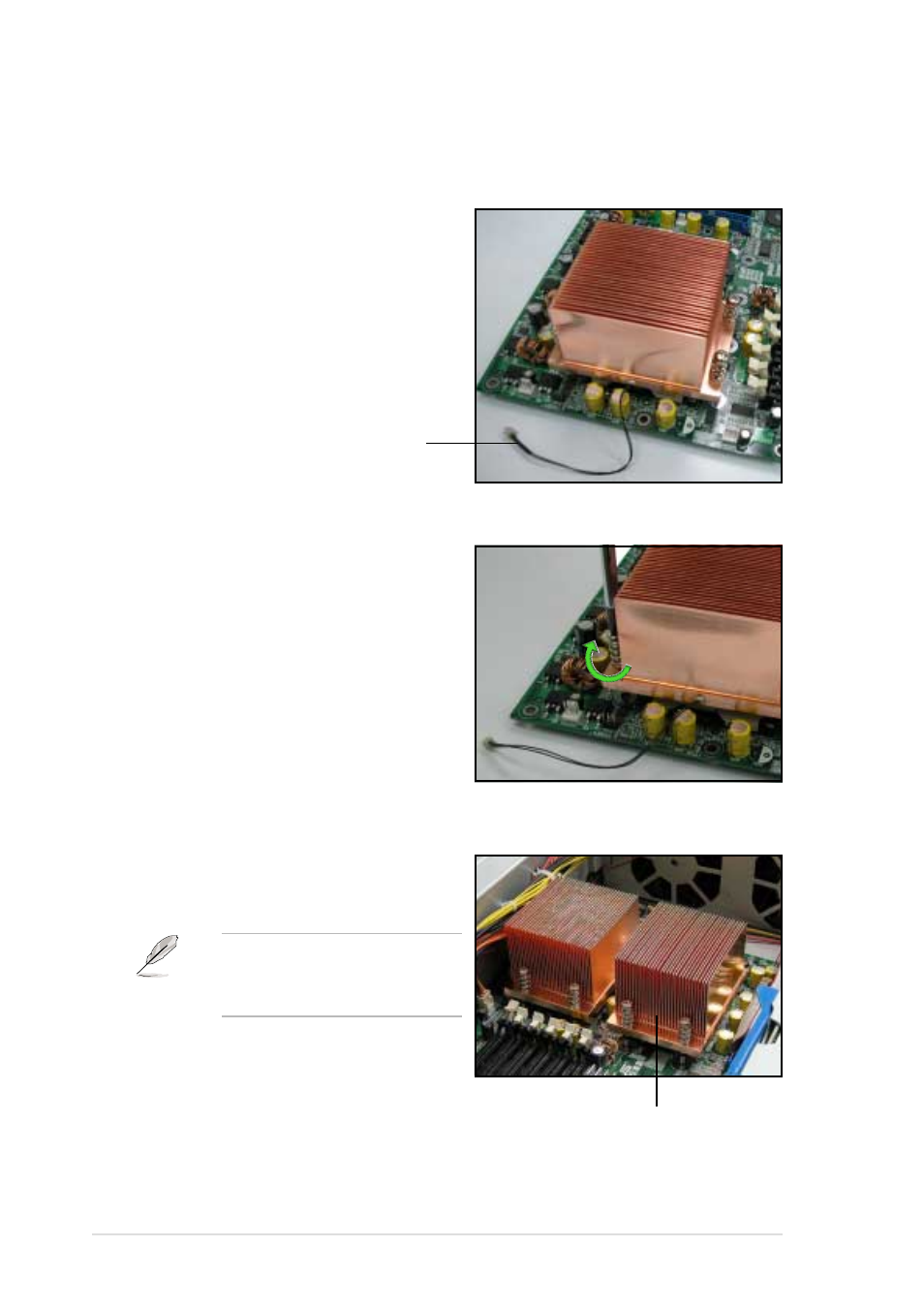 3 installing the cpu heatsink | Asus AP2400R-E1 User Manual | Page 26 / 116