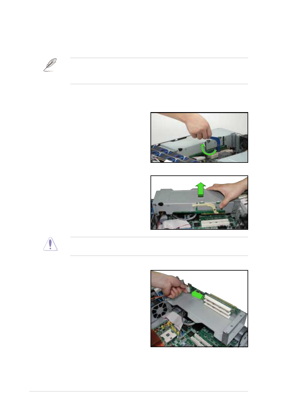 2 installing a full-length expansion card | Asus AP2400R-E1 User Manual | Page 32 / 116