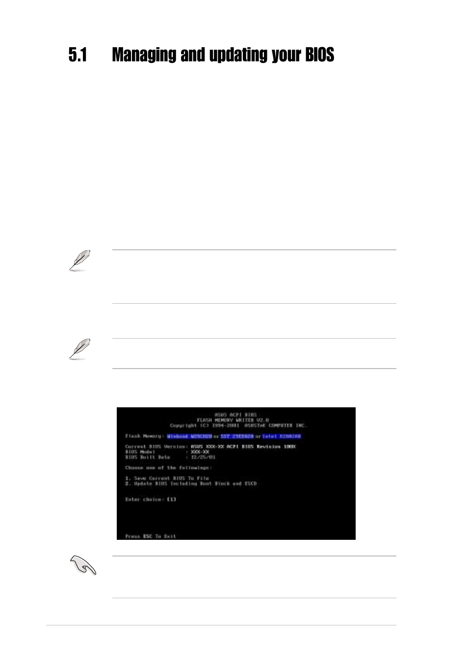 1 managing and updating your bios, 1 creating a bootable disk | Asus AP2400R-E1 User Manual | Page 76 / 116