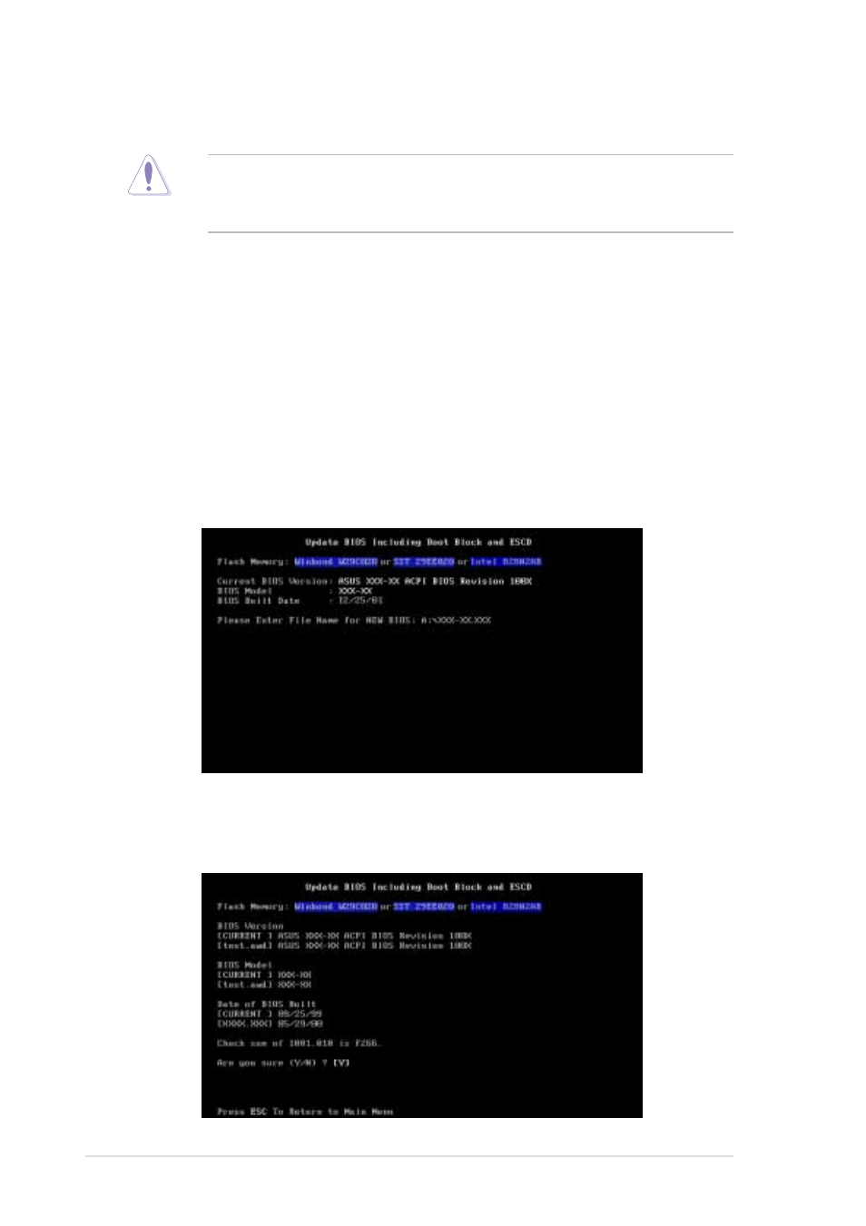 2 updating the bios | Asus AP2400R-E1 User Manual | Page 78 / 116