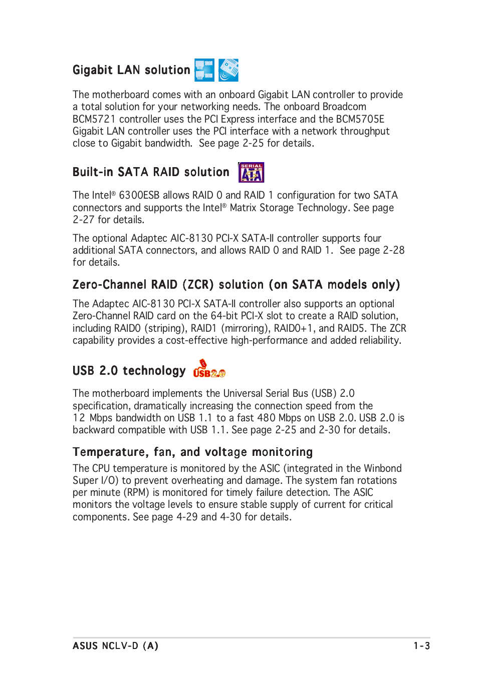 Asus Motherboard NCLV-D (A) User Manual | Page 17 / 104