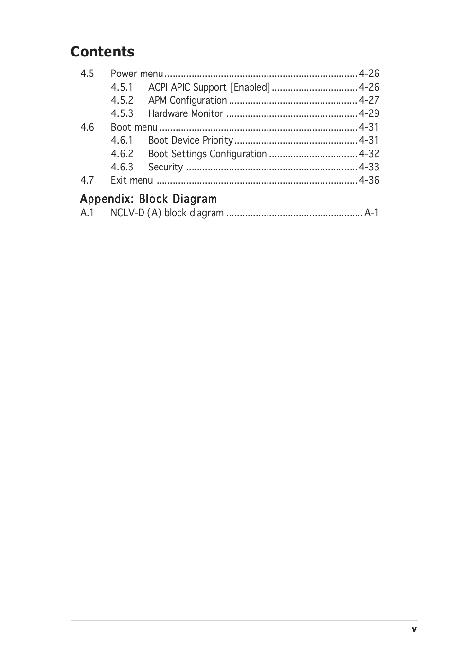 Asus Motherboard NCLV-D (A) User Manual | Page 5 / 104