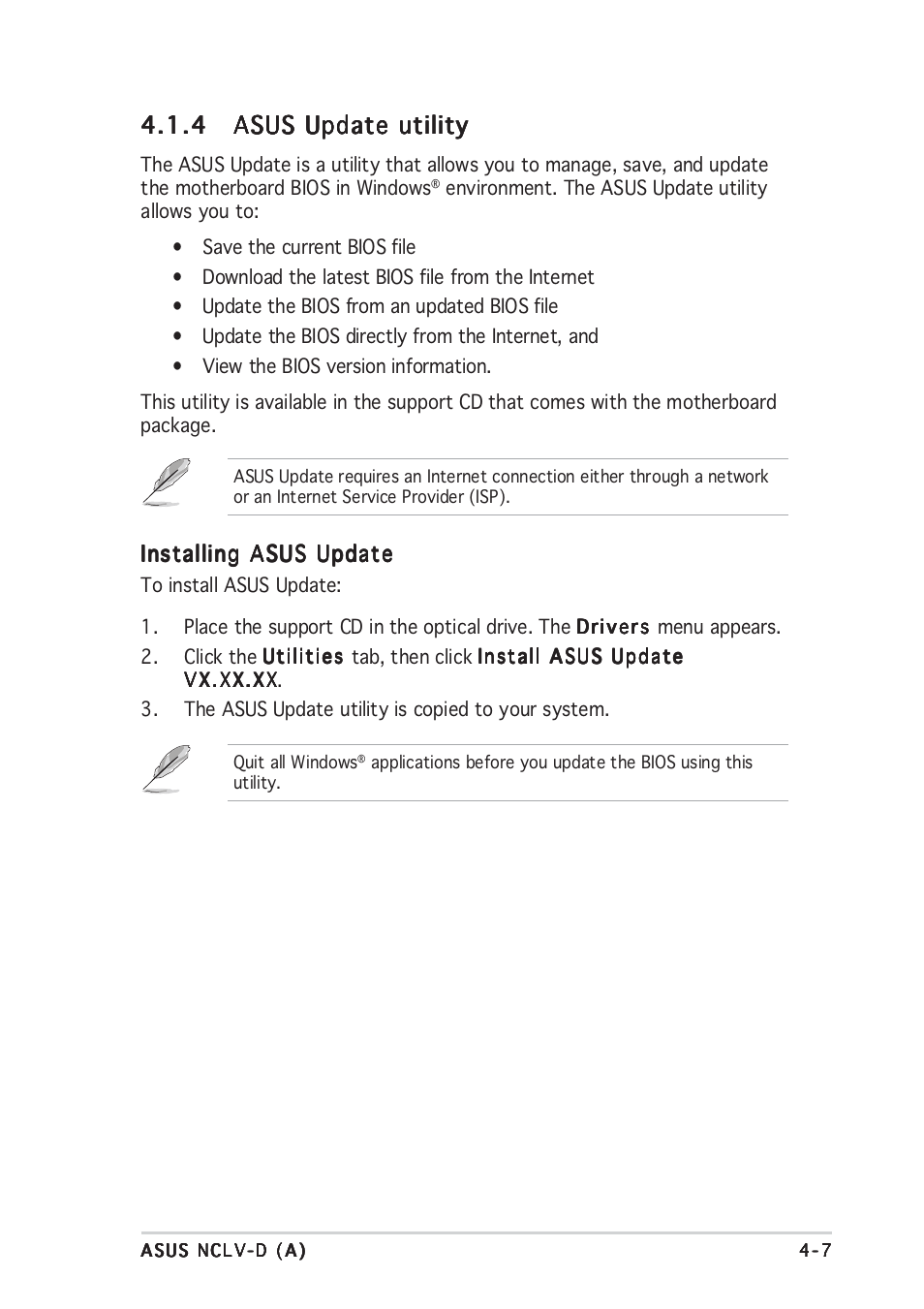 Asus Motherboard NCLV-D (A) User Manual | Page 69 / 104