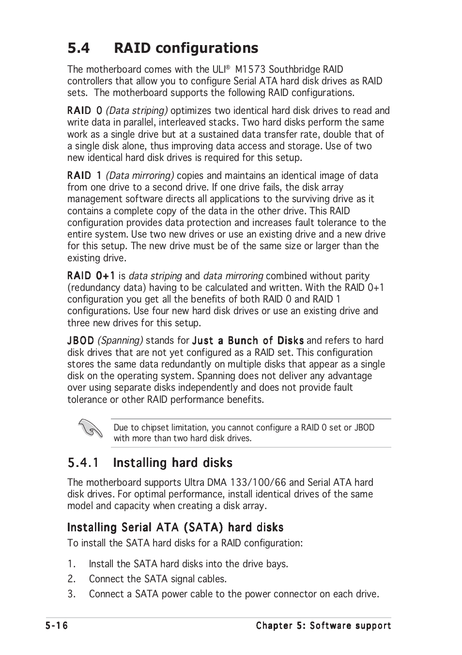 4 raid configurations | Asus Motherboard P5RD1-V User Manual | Page 116 / 128