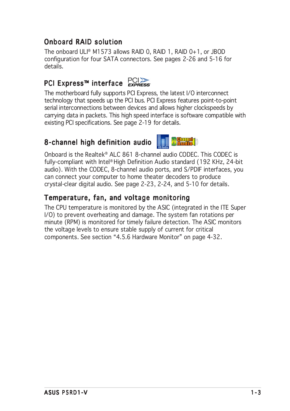 Asus Motherboard P5RD1-V User Manual | Page 17 / 128