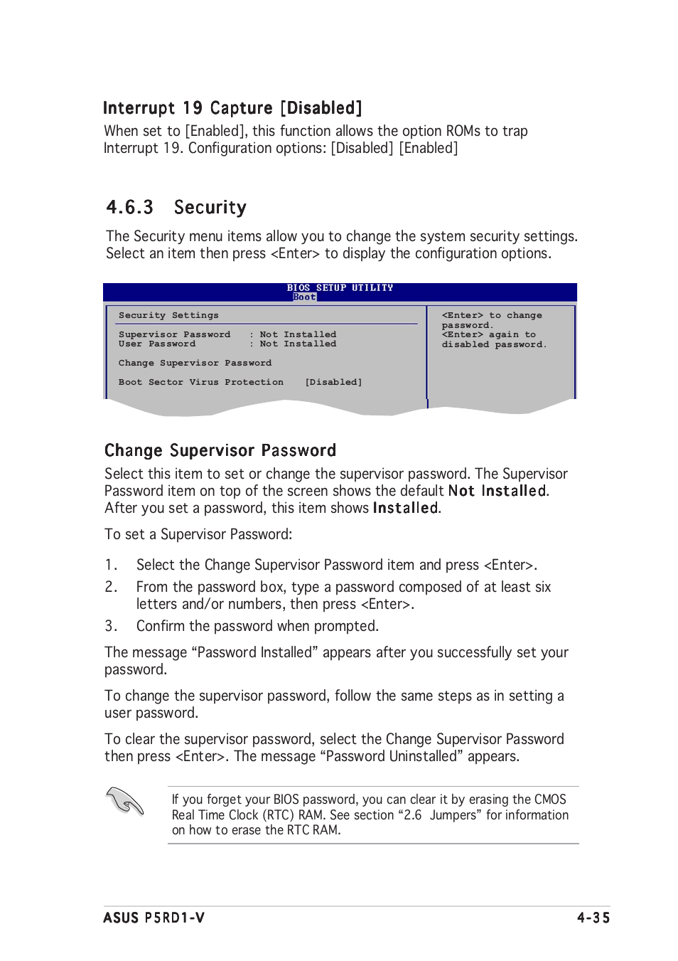 3 security security security security security | Asus Motherboard P5RD1-V User Manual | Page 95 / 128