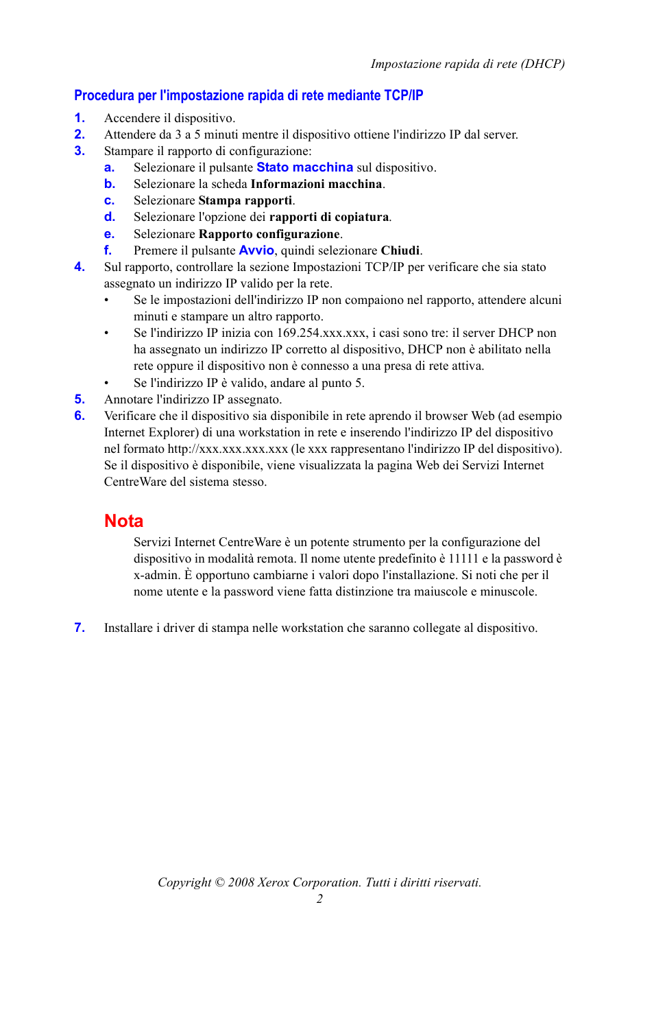 Nota | Xerox WorkCentre 7328-7335-7345-7346 con built-in controller-15746 User Manual | Page 10 / 24