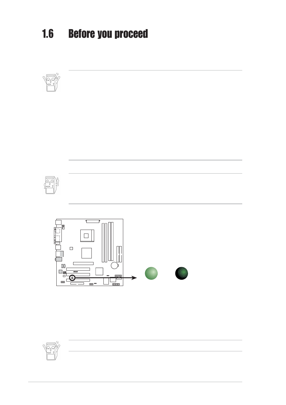 6 before you proceed, 8 chapter 1: product introduction | Asus P4SGX-MX User Manual | Page 18 / 64