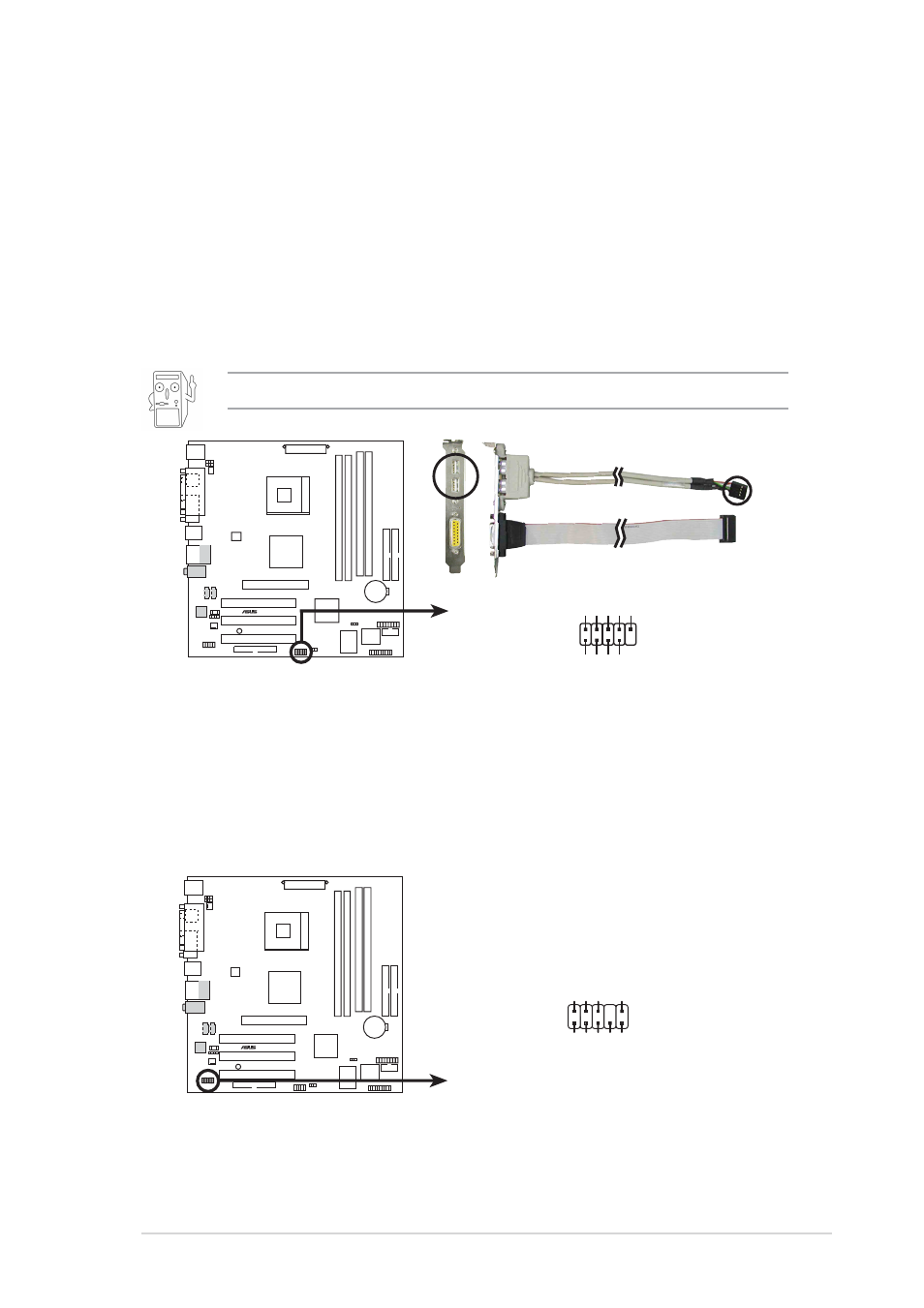 Asus p4sgx-mx motherboard user guide 1-19, The usb/game module is purchased separately, P4sgx-mx usb 2.0 header | Usb56, P4sgx-mx front panel audio connector fp_audio1 | Asus P4SGX-MX User Manual | Page 29 / 64