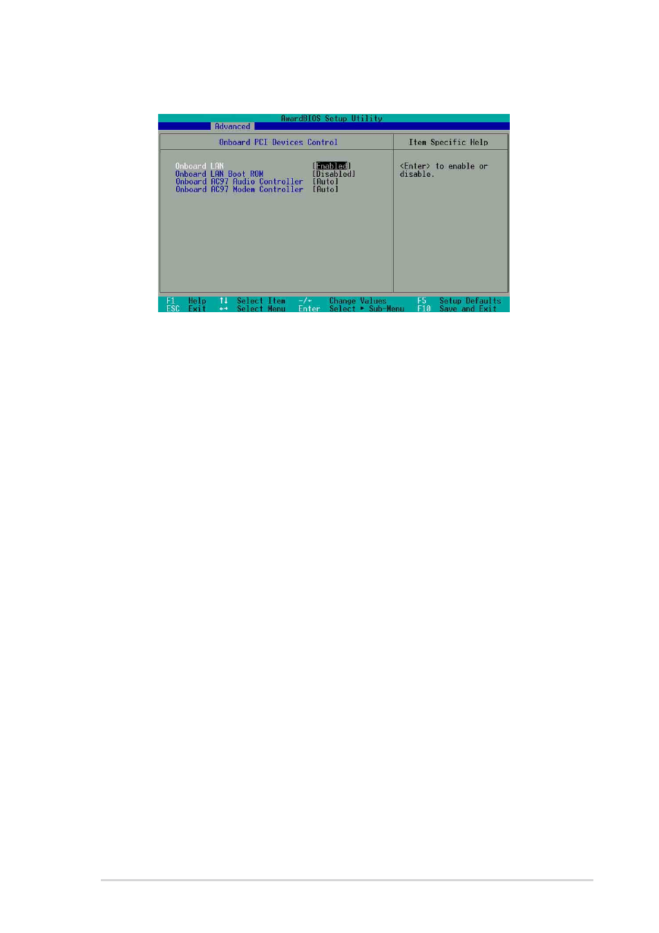 1 onboard pci devices control | Asus P4SGX-MX User Manual | Page 53 / 64