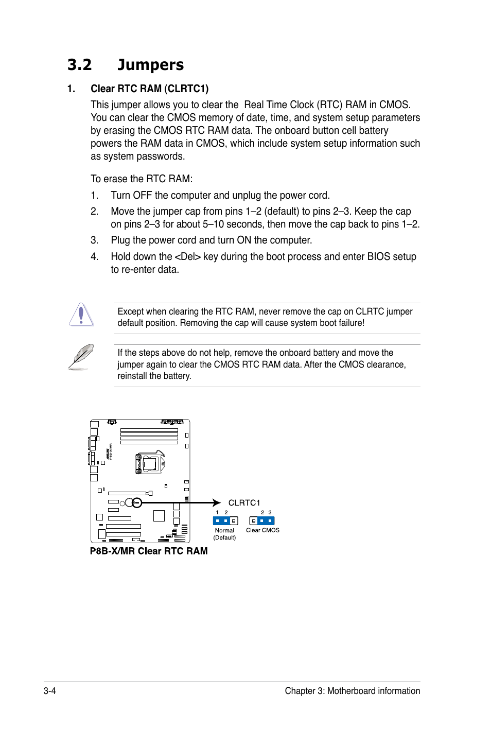 2 jumpers | Asus TS100-E7 User Manual | Page 44 / 134