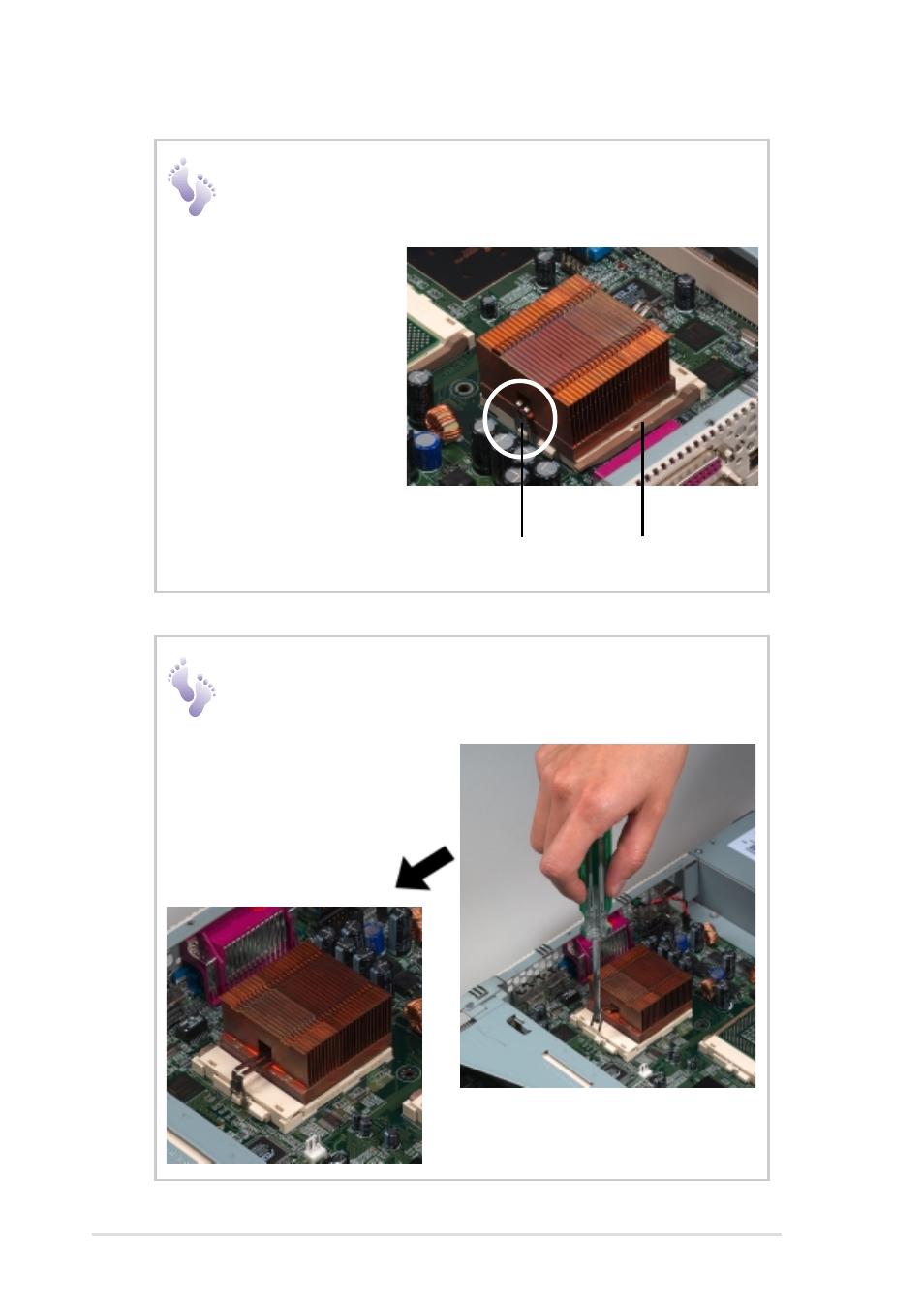 Cpu heatsink | Asus DualPentum III 1U Rackmount Server AP1400R User Manual | Page 26 / 44