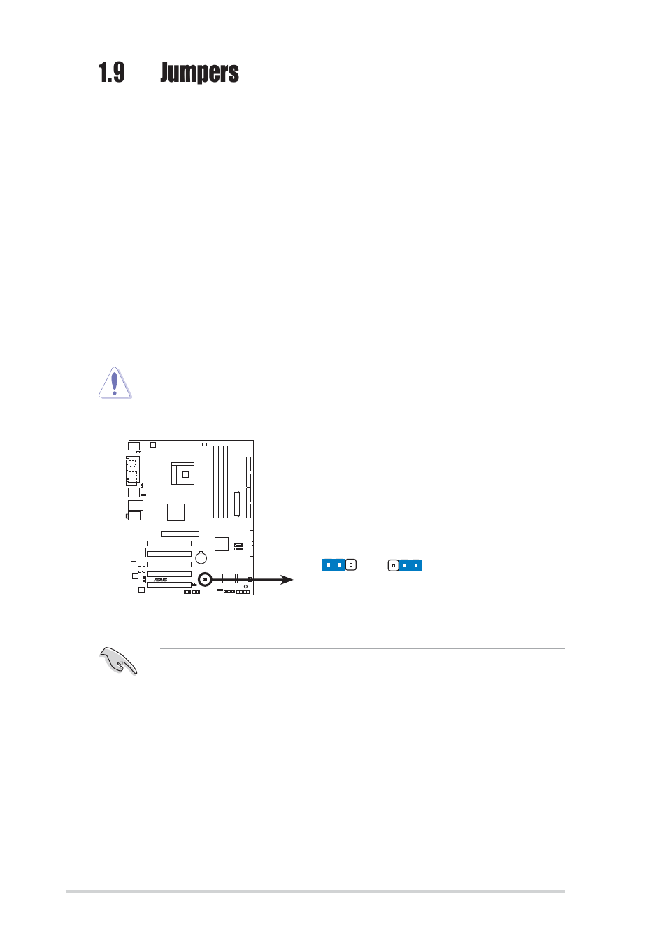 9 jumpers | Asus Motherboard K8V-X User Manual | Page 26 / 84