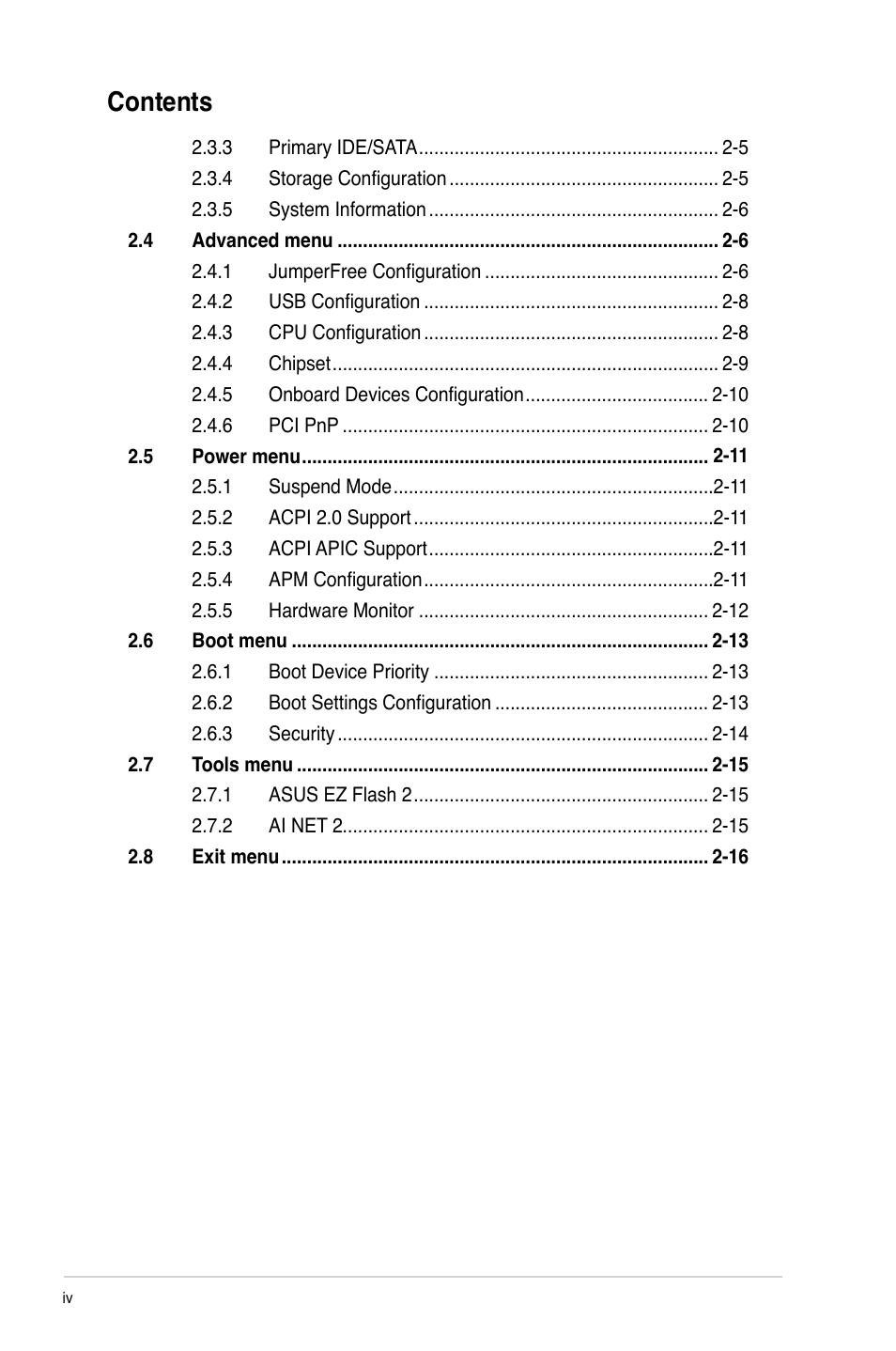 Asus P5KPL-AM SE User Manual | Page 4 / 40