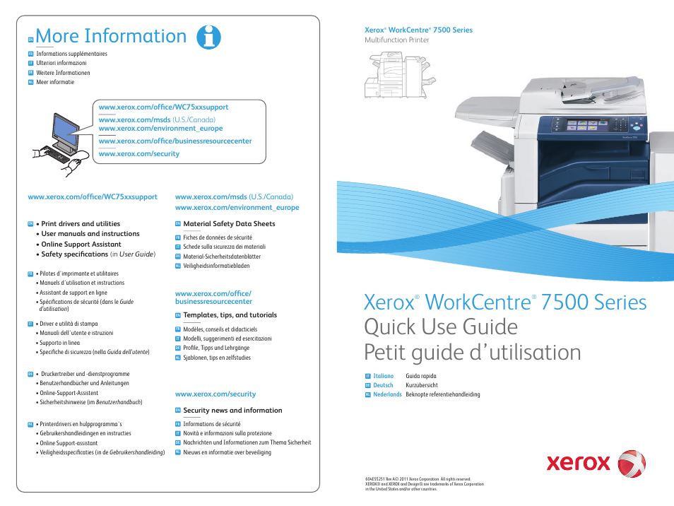 Xerox WorkCentre 7525-7530-7535-7545-7556 con EFI Fiery Controller-15407 User Manual | 20 pages