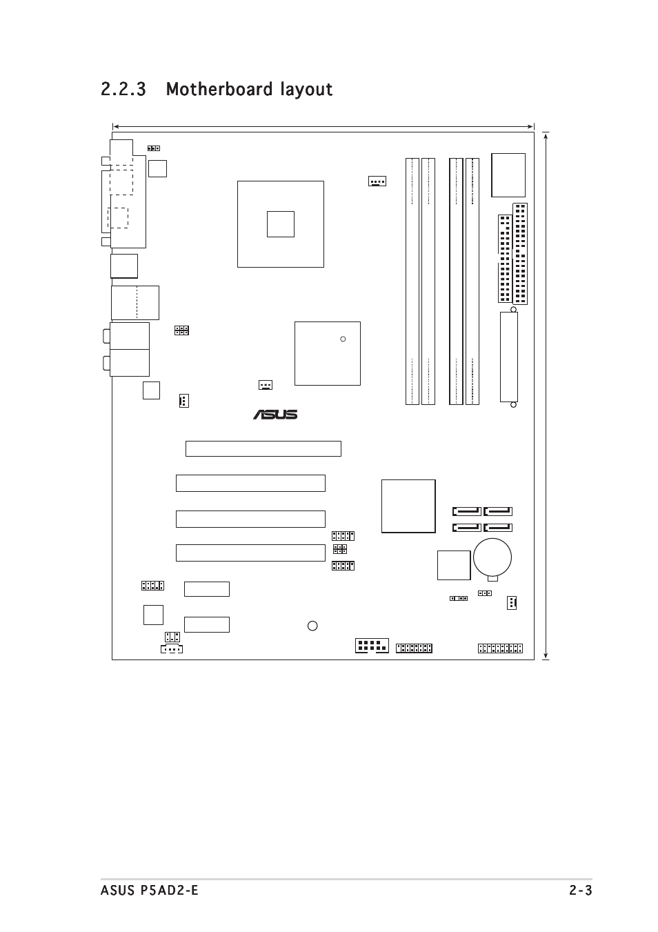 Intel 925xe, Super i/o, Pci1 | Intel, Ich6, Pciex16 pci2 pci3 | Asus P5AD2-E User Manual | Page 25 / 122