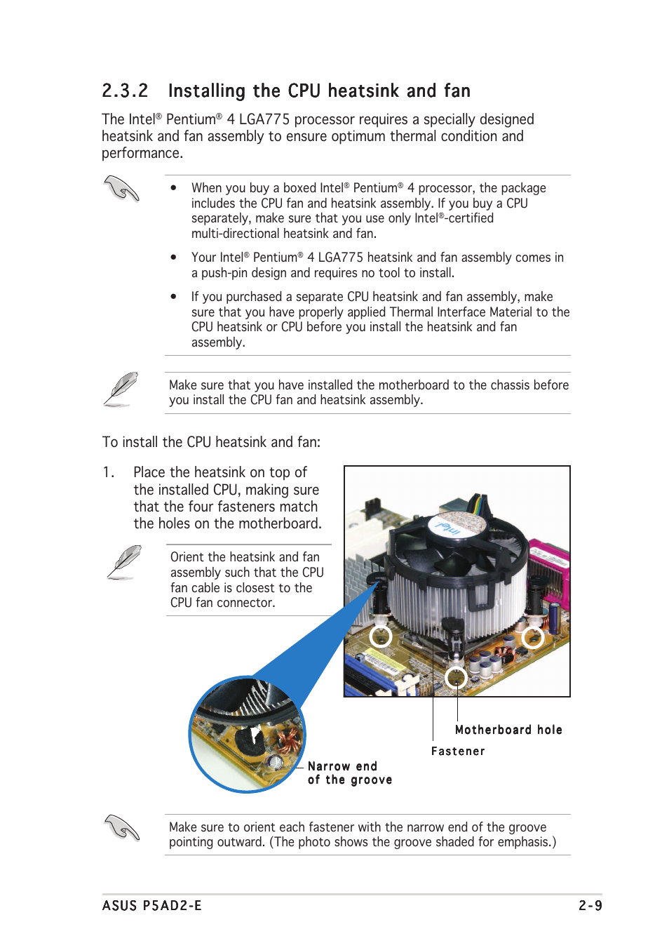 Asus P5AD2-E User Manual | Page 31 / 122