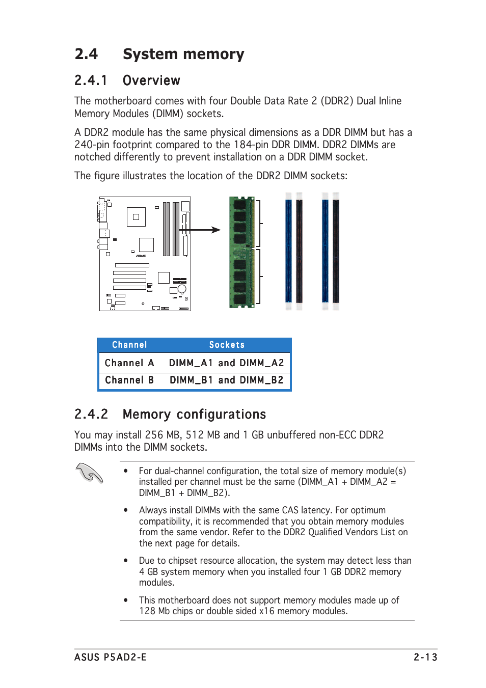 1 overview overview overview overview overview | Asus P5AD2-E User Manual | Page 35 / 122