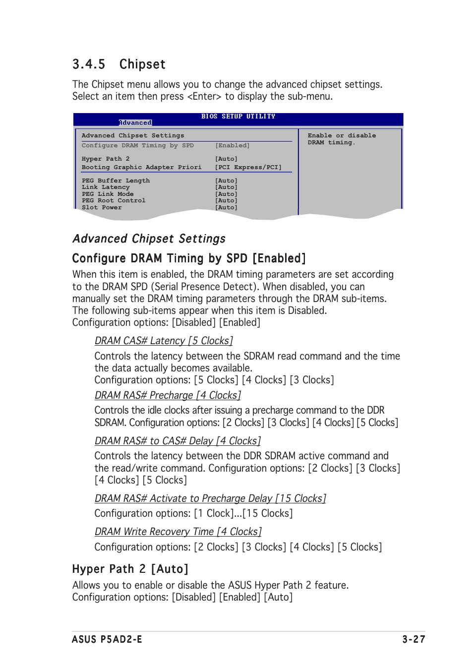 5 chipset chipset chipset chipset chipset | Asus P5AD2-E User Manual | Page 83 / 122