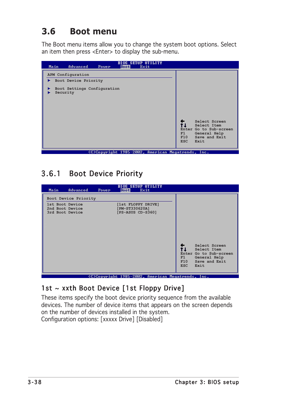 6 boot menu | Asus P5AD2-E User Manual | Page 94 / 122