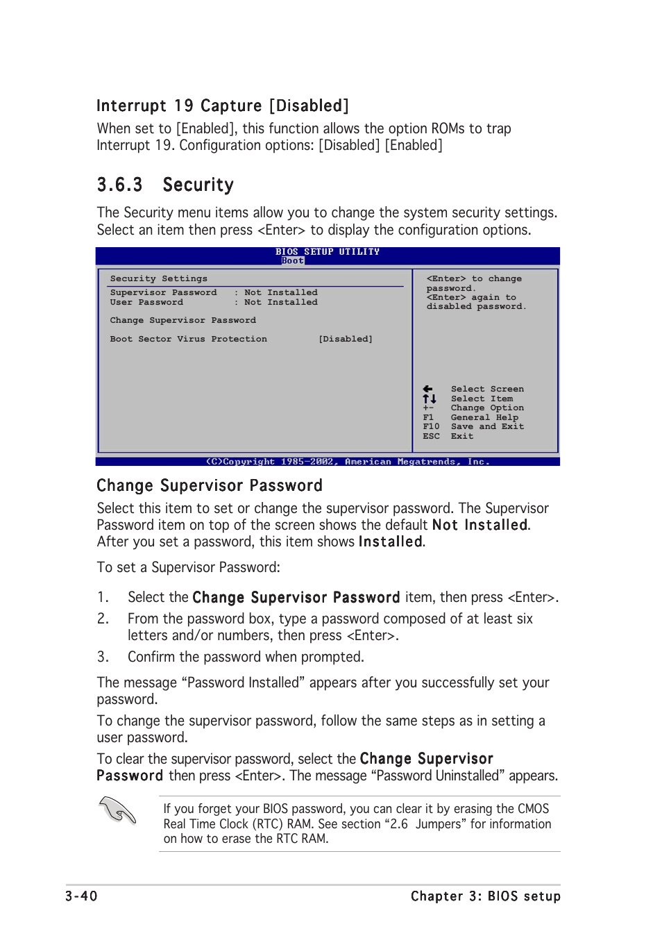 3 security security security security security | Asus P5AD2-E User Manual | Page 96 / 122