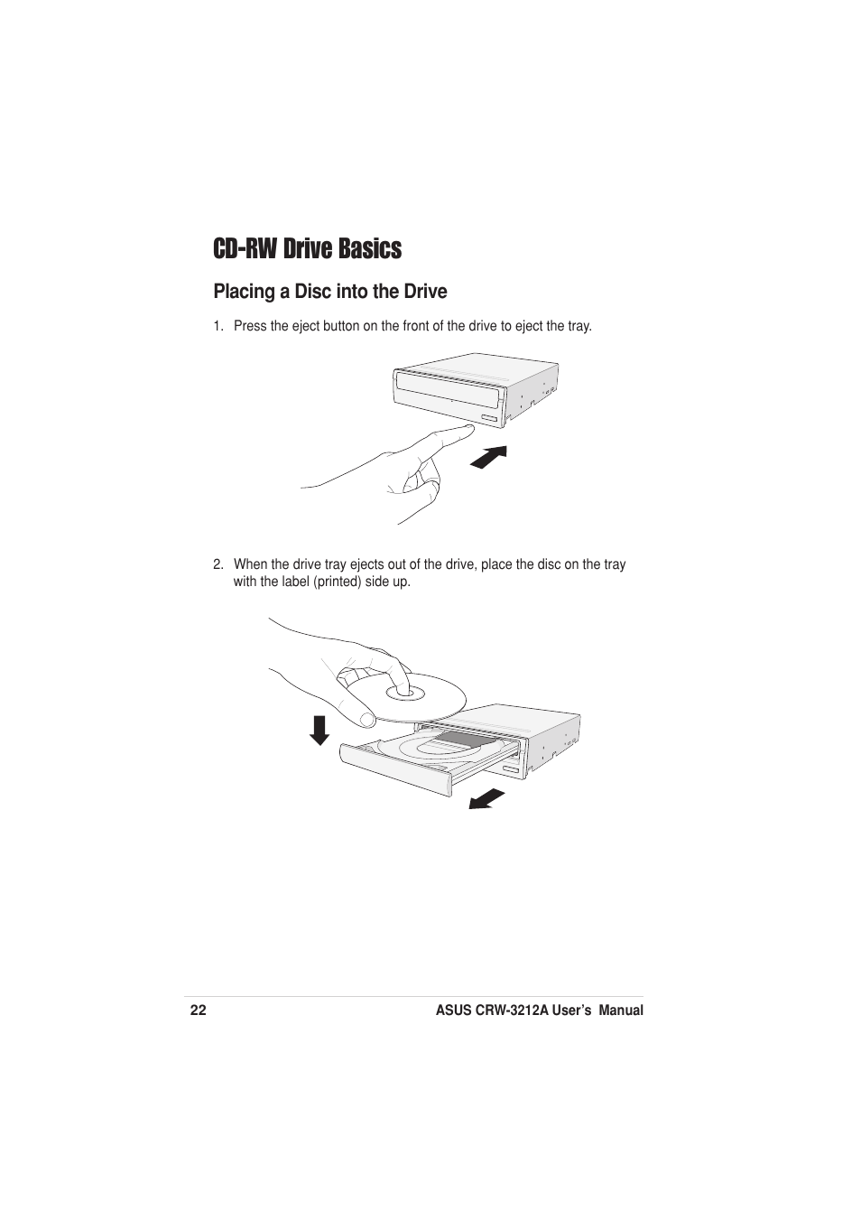 Cd-rw drive basics | Asus Network Device CRW-3212A User Manual | Page 14 / 18