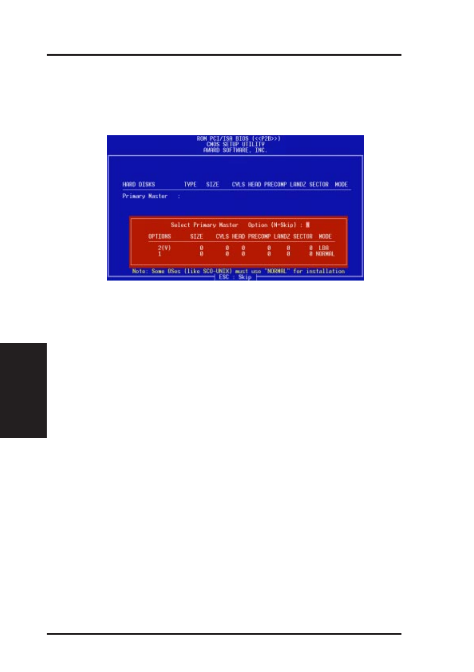 Iv. bios setup, Ide hdd auto detection | Asus P2B User Manual | Page 54 / 68