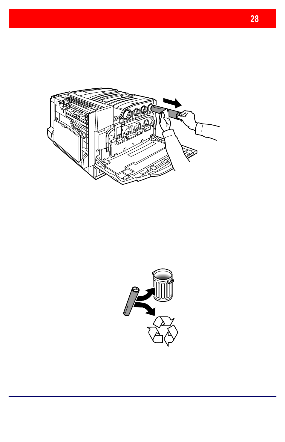 Replacing the toner cartridges | Xerox WorkCentre 7328-7335-7345-7346 avec built-in controller-11901 User Manual | Page 29 / 128