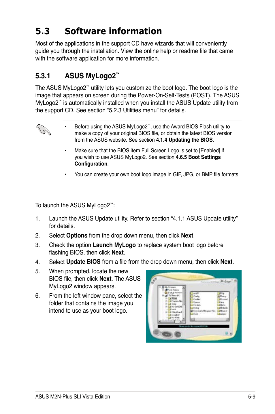 3 software information, 1 asus mylogo2 | Asus VISTA EDITION M2N-PLUS SLI User Manual | Page 113 / 154