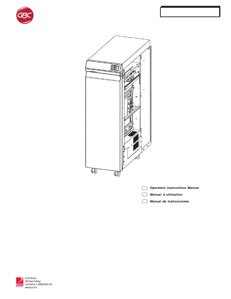 GBC AdvancedPunch User Manual | 20 pages