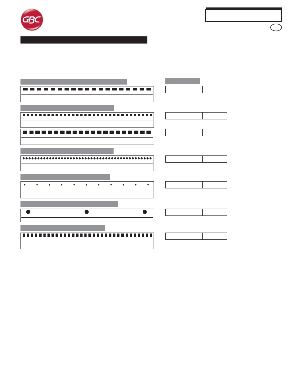 Advancedpunch, Patrones de perforación | GBC AdvancedPunch User Manual | Page 18 / 20
