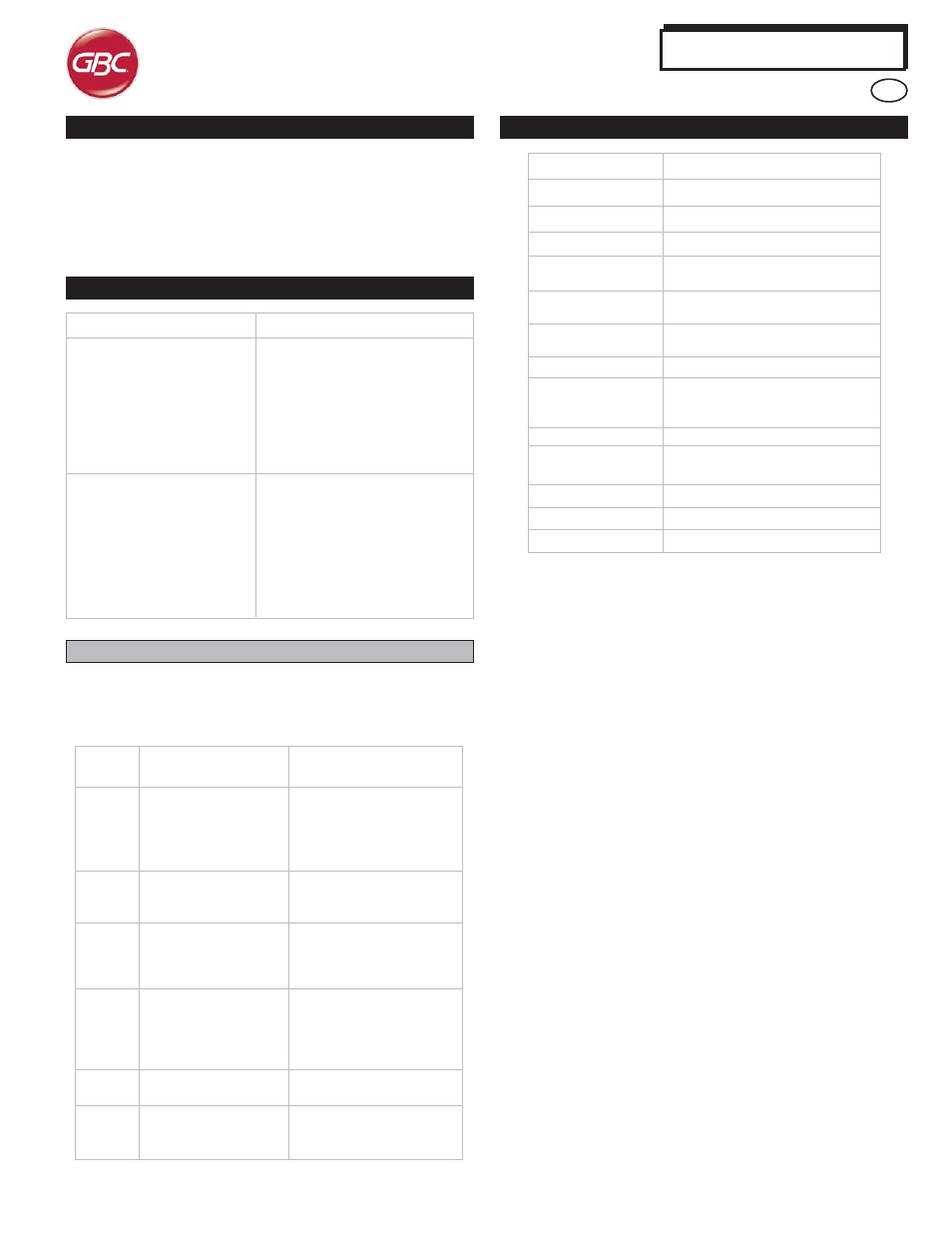 Advancedpunch | GBC AdvancedPunch User Manual | Page 20 / 20