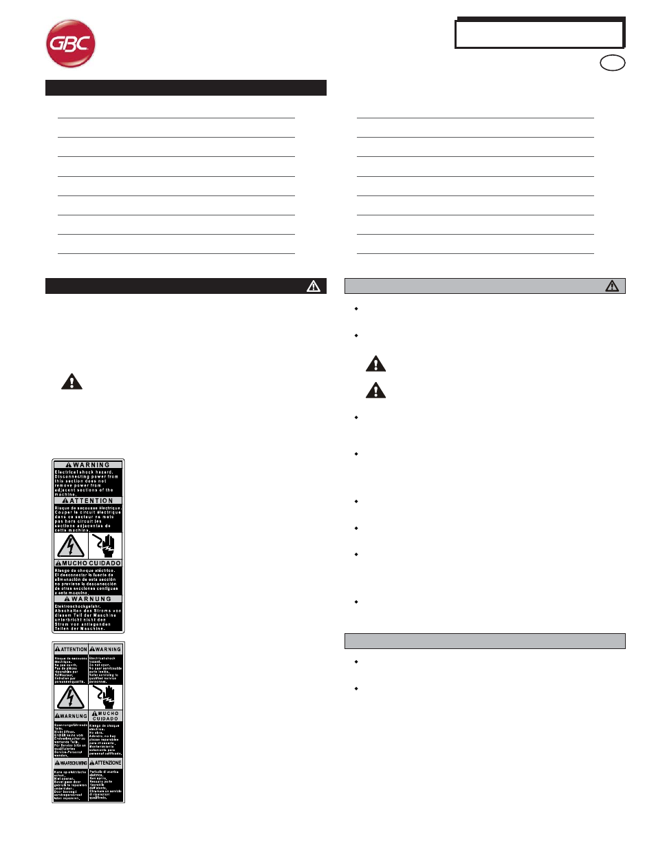 Advancedpunch | GBC AdvancedPunch User Manual | Page 3 / 20