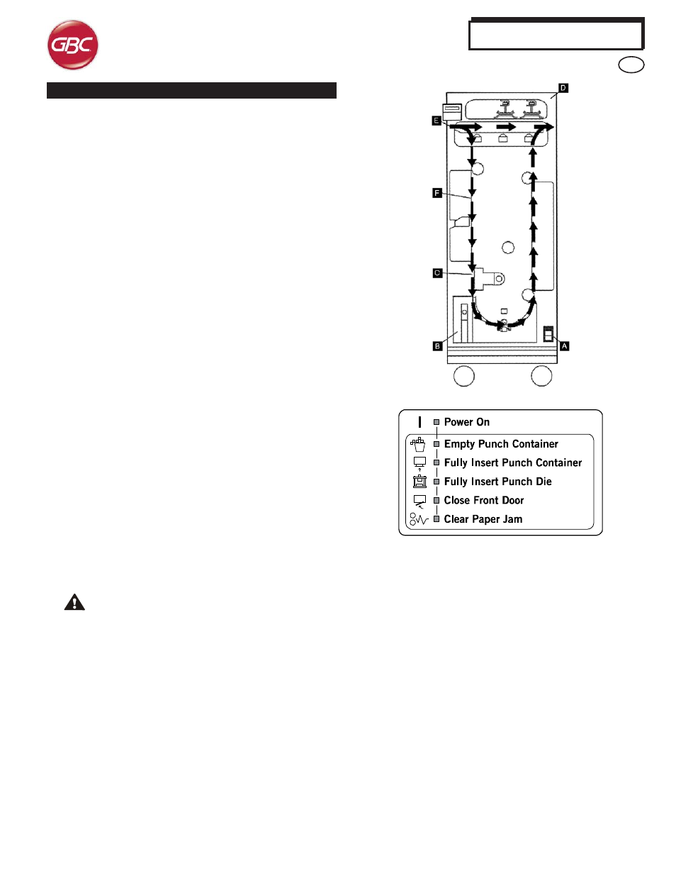 Advancedpunch | GBC AdvancedPunch User Manual | Page 5 / 20