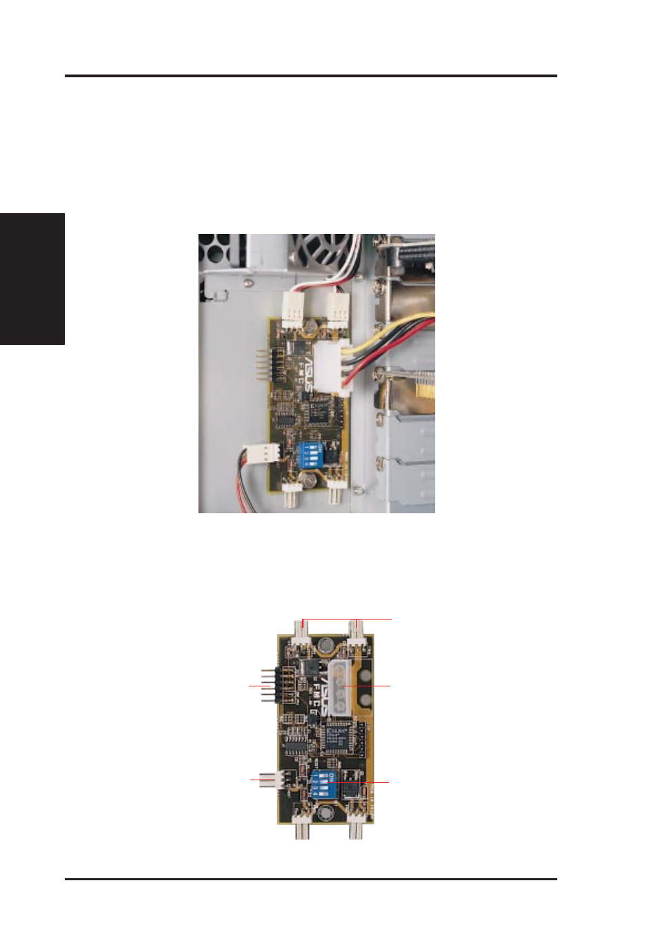 Ii. system components, Rear cooling fan control board layout, Rear cooling fan control board | Asus Dual Pentium II Department Server AP2500 User Manual | Page 16 / 40