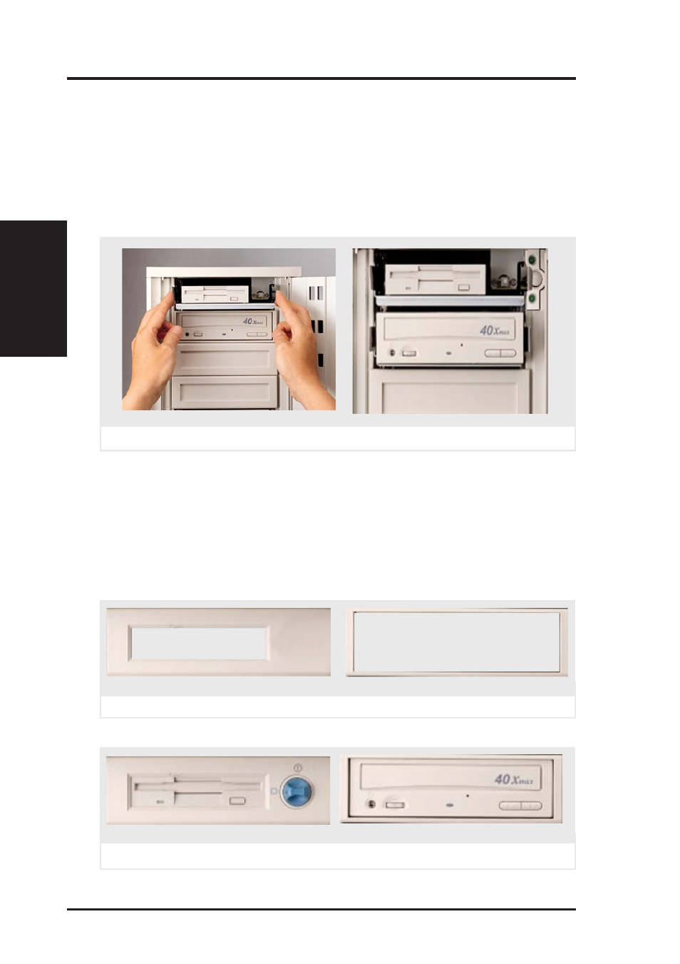 Ii. system components, Fixed storage devices, Floppy drive and cd-rom | Floppy drive and storage device spacers | Asus Dual Pentium II Department Server AP2500 User Manual | Page 20 / 40