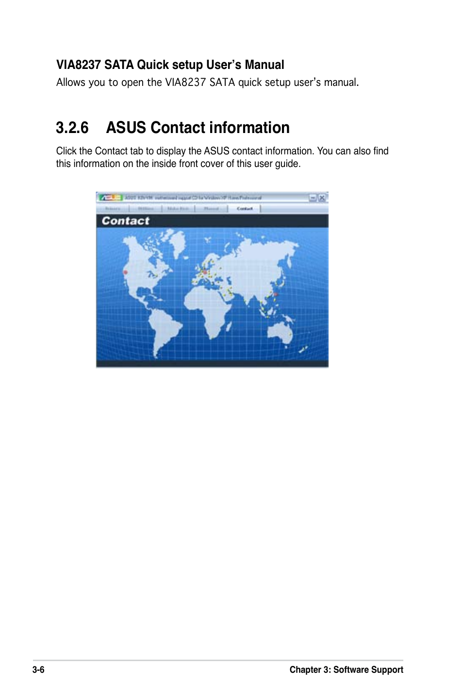 6 asus contact information | Asus K8V-VM User Manual | Page 78 / 78