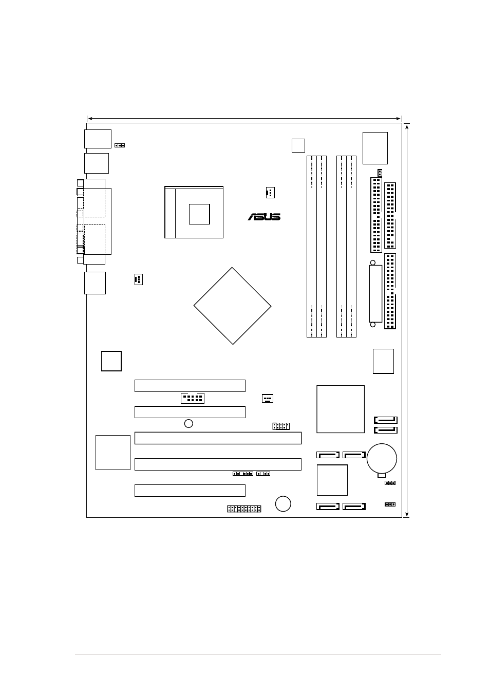 3 motherboard layout, Asus psch-l motherboard 2-3, Intel | Super i/o, E7210 mch, 6300esb ich | Asus Motherboard AP130-E1 User Manual | Page 23 / 92