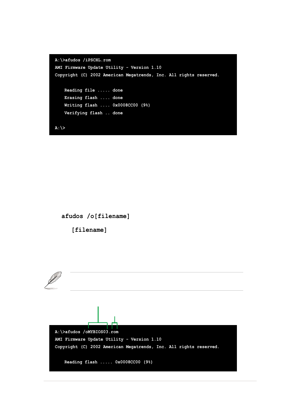 3 using afudos to copy bios from pc | Asus Motherboard AP130-E1 User Manual | Page 57 / 92