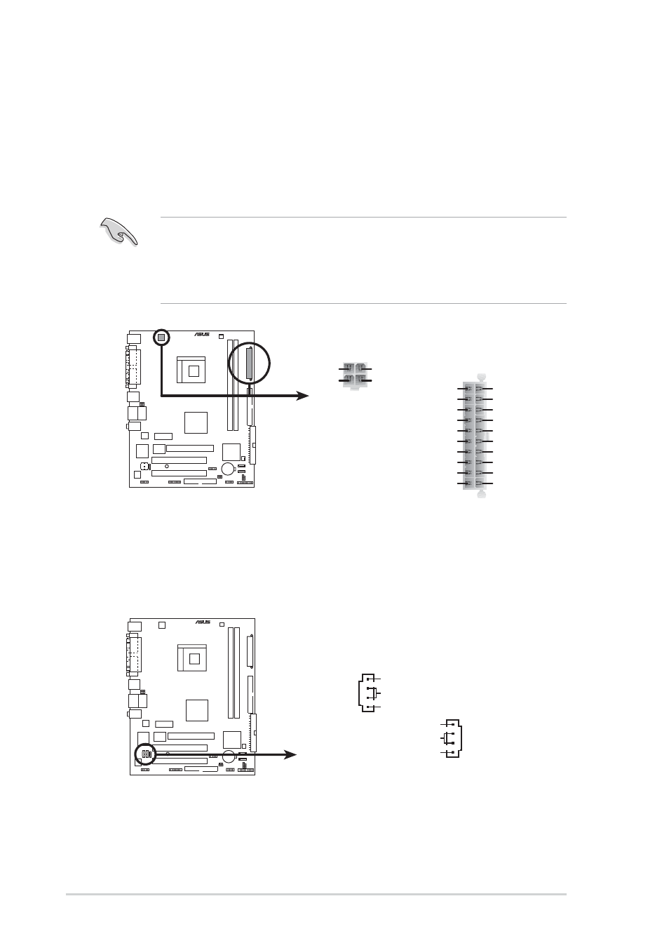 20 chapter 1: product introduction, K8s-mx atx power connectors atxpwr atx12v, K8s-mx internal audio connectors | Asus K8S-MX User Manual | Page 30 / 84