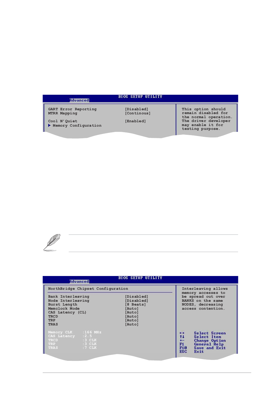 2 cpu configuration, Ddr reference voltage [auto, Gart error reporting [disabled | Mtrr mapping [continous, Cool n’ quiet [enabled, Asus k8s-mx motherboard 2-15 | Asus K8S-MX User Manual | Page 51 / 84