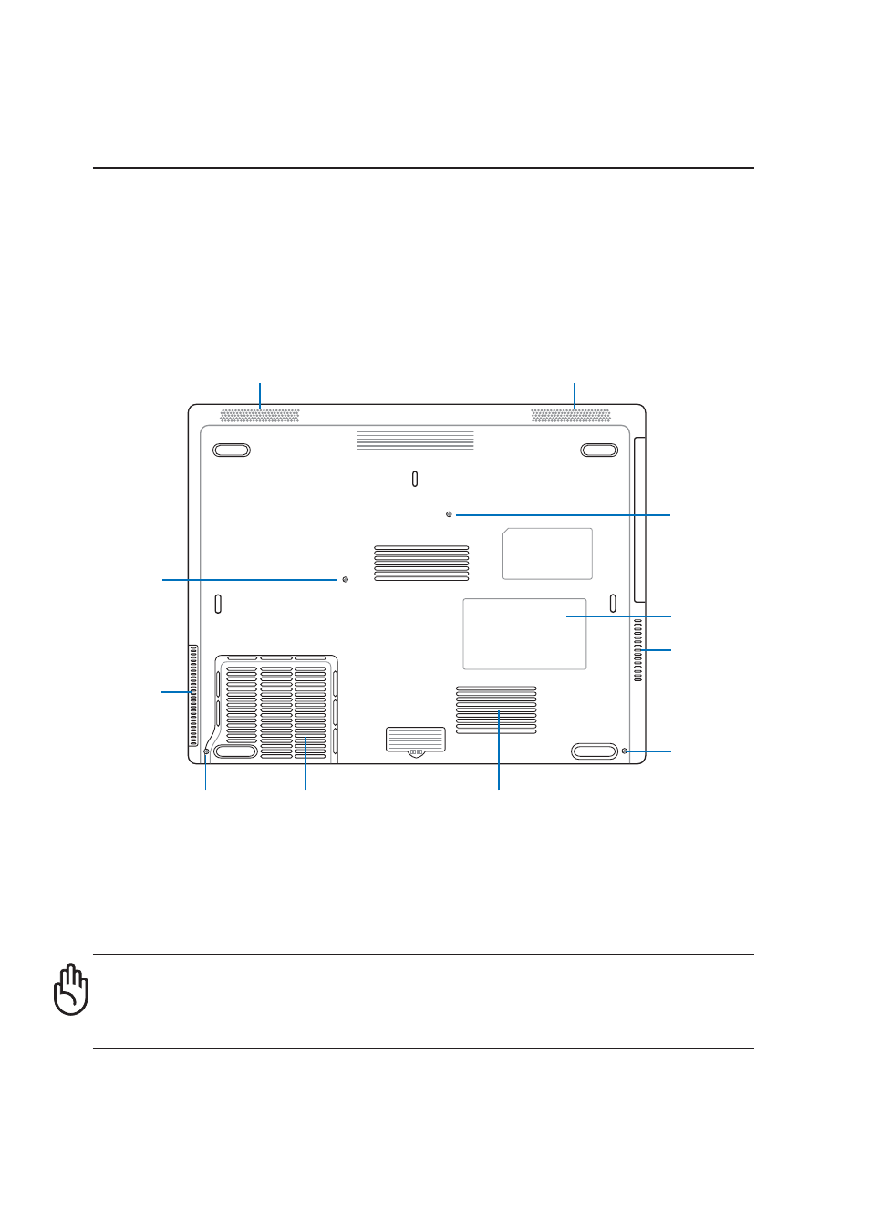 Bottom side, Knowing the parts | Asus E1701b User Manual | Page 18 / 76