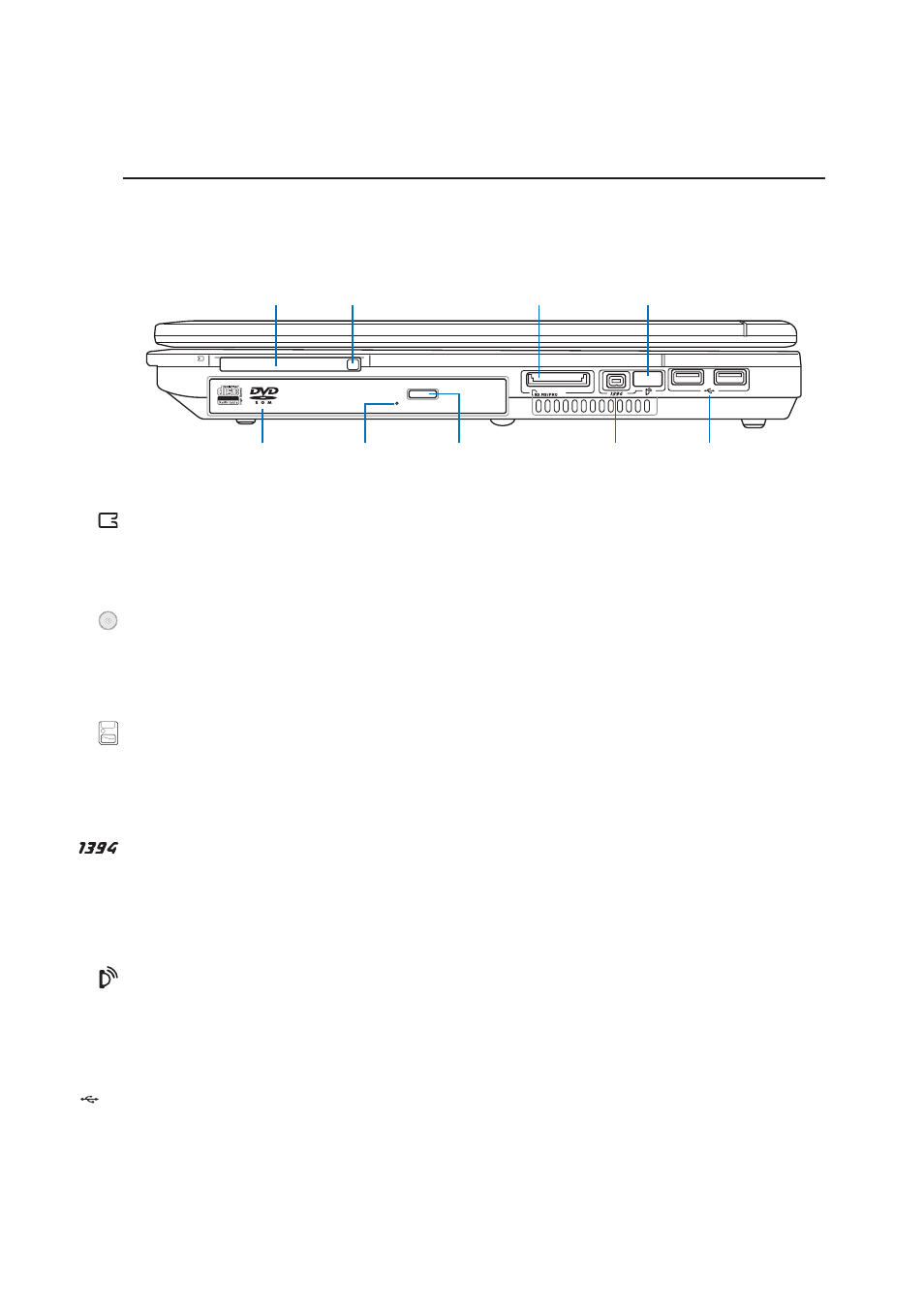 Right side | Asus E1701b User Manual | Page 21 / 76
